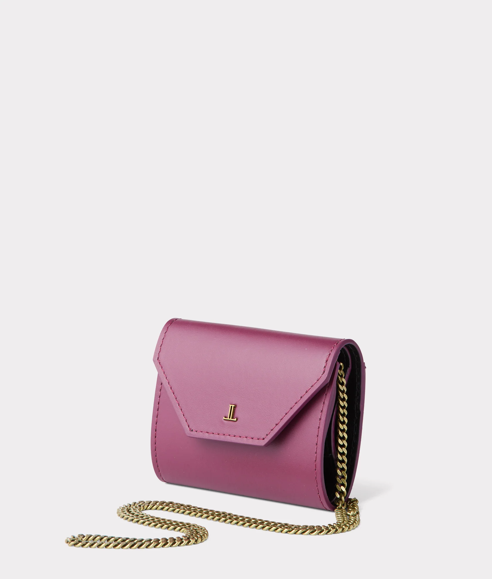Short Wallet On A Chain :: Burgundy - Image 5