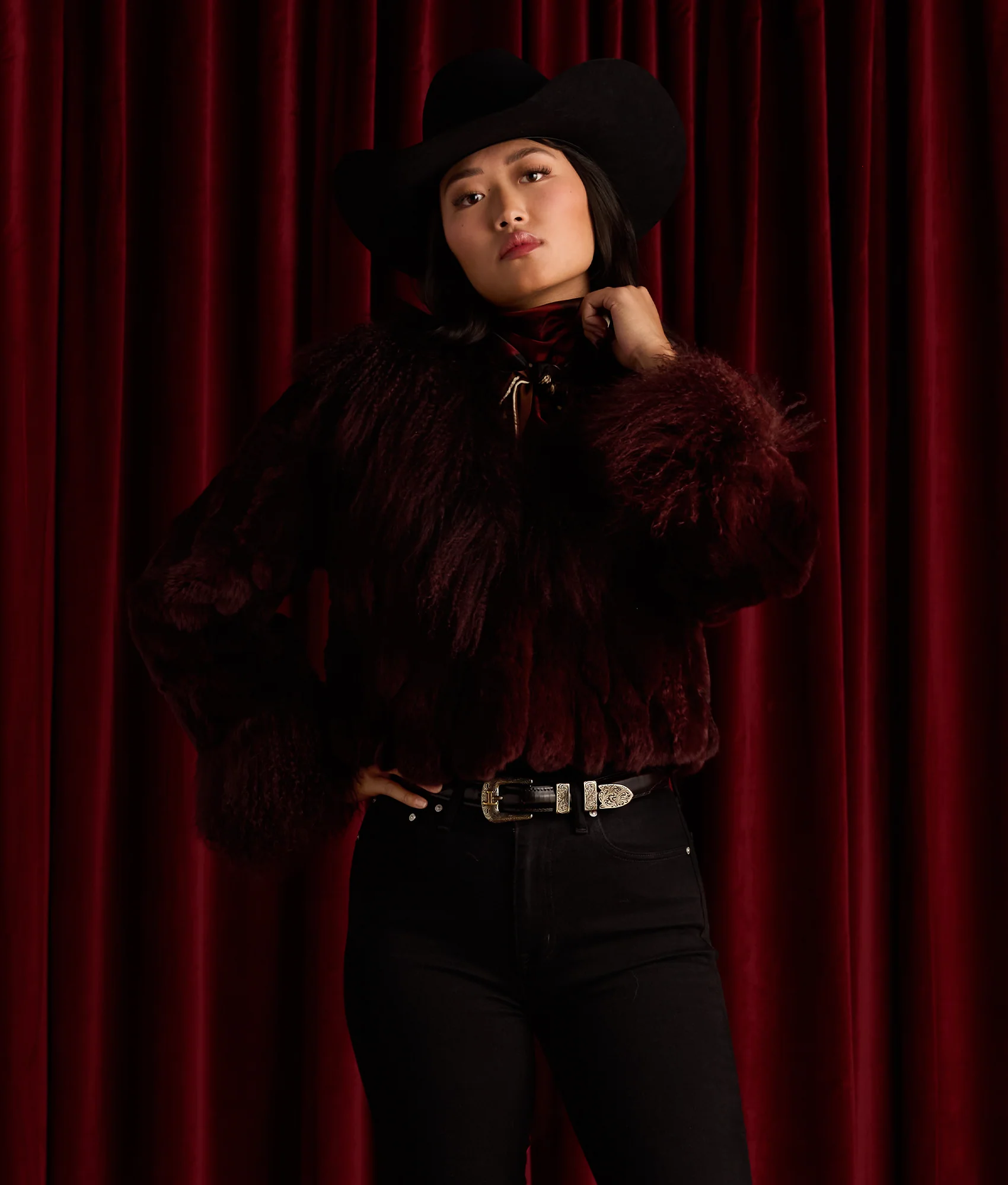 Smooth Goat Tapered :: Black Cherry - Image 5