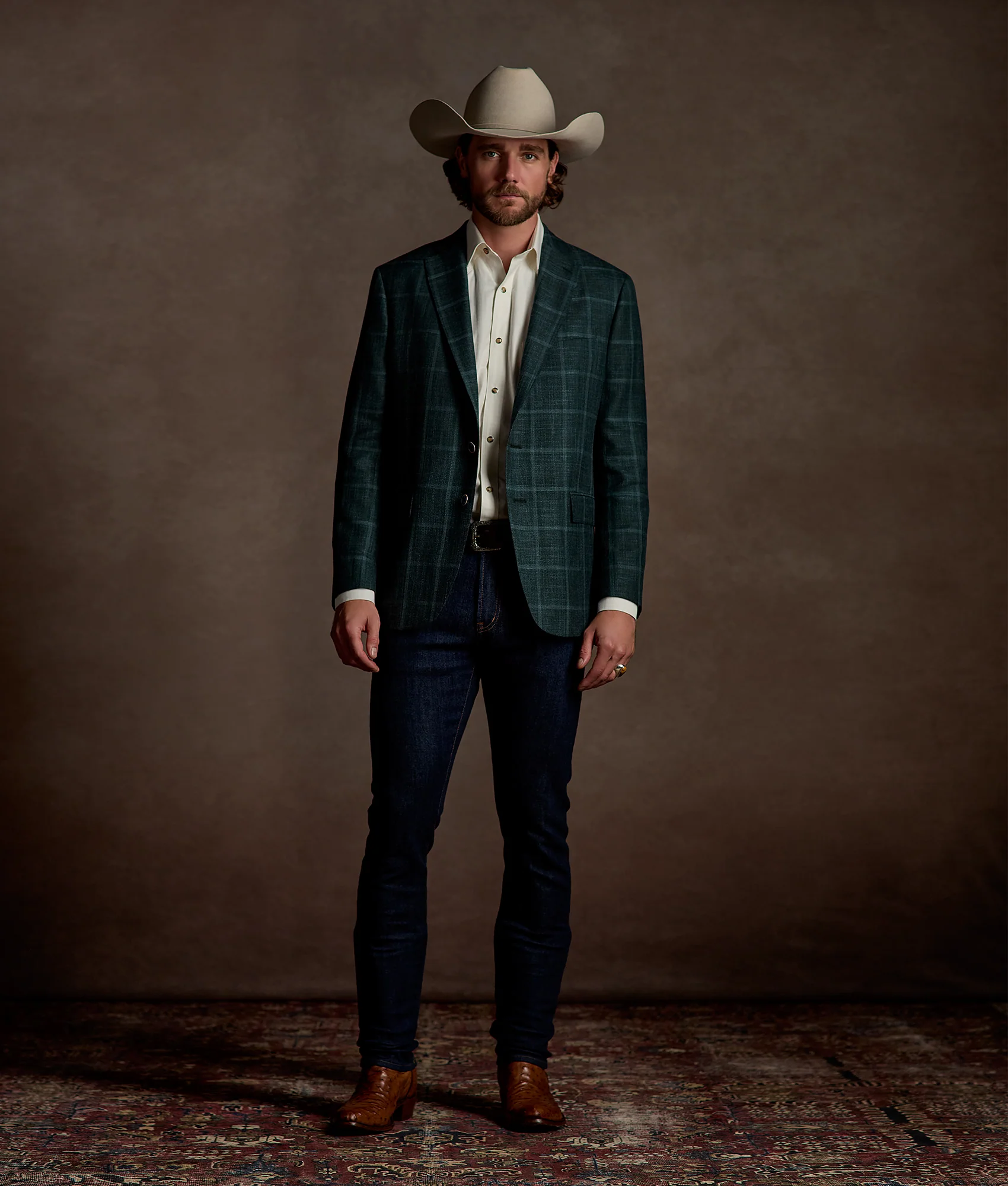 El Paso Cowboy Fit :: Ecru - Image 8