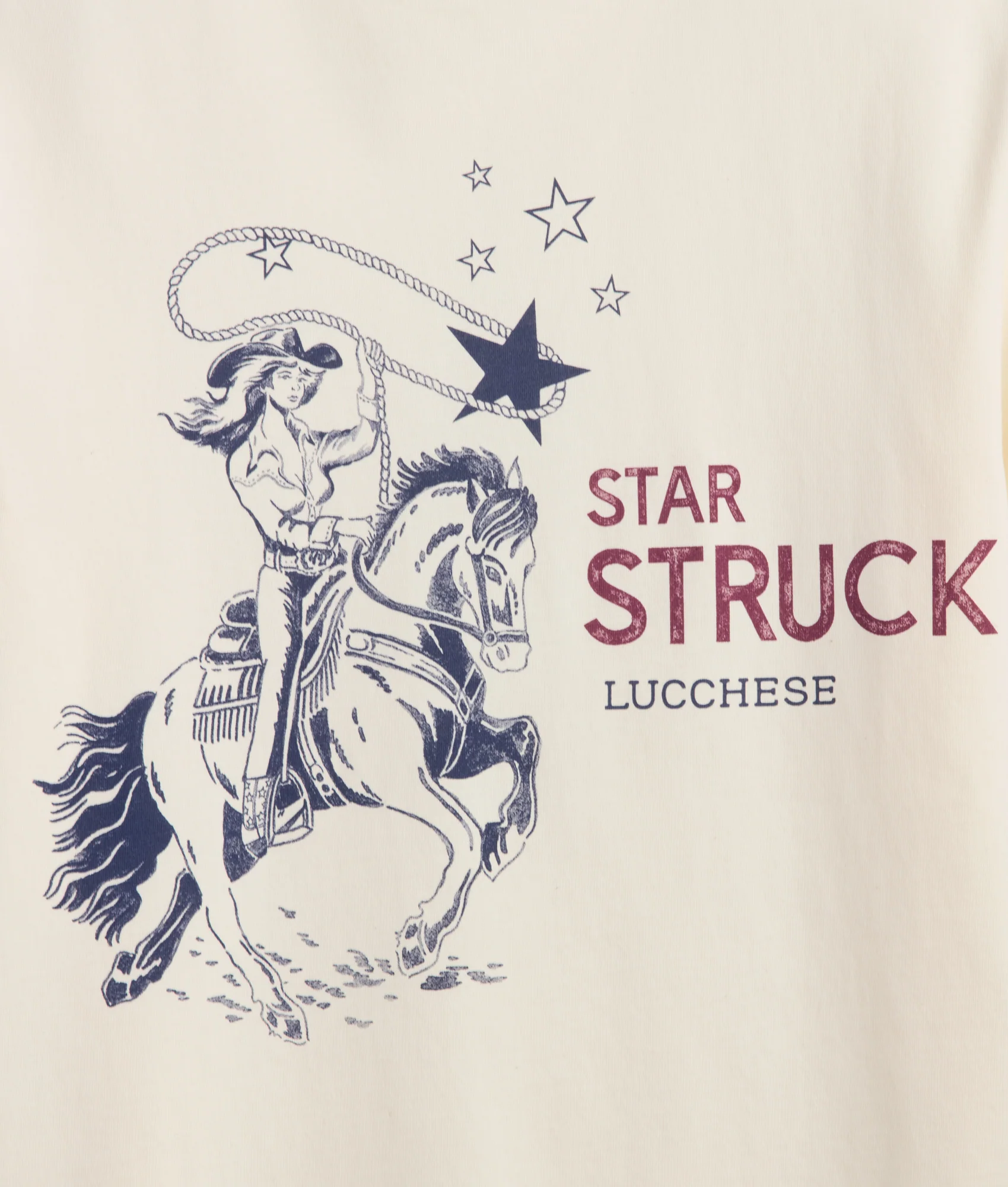 Star Struck Cowgirl Tee :: Ivory - Image 3