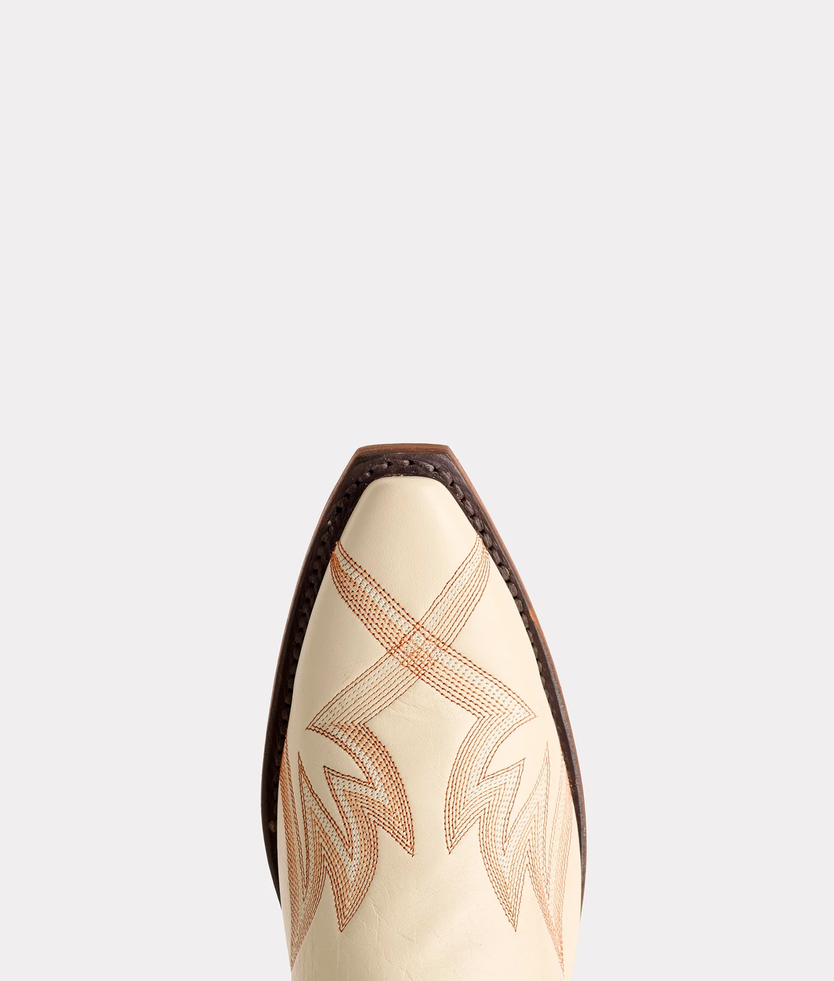 Tilly :: Glitz Cream W/ Burnt Orange Stitching - Image 8
