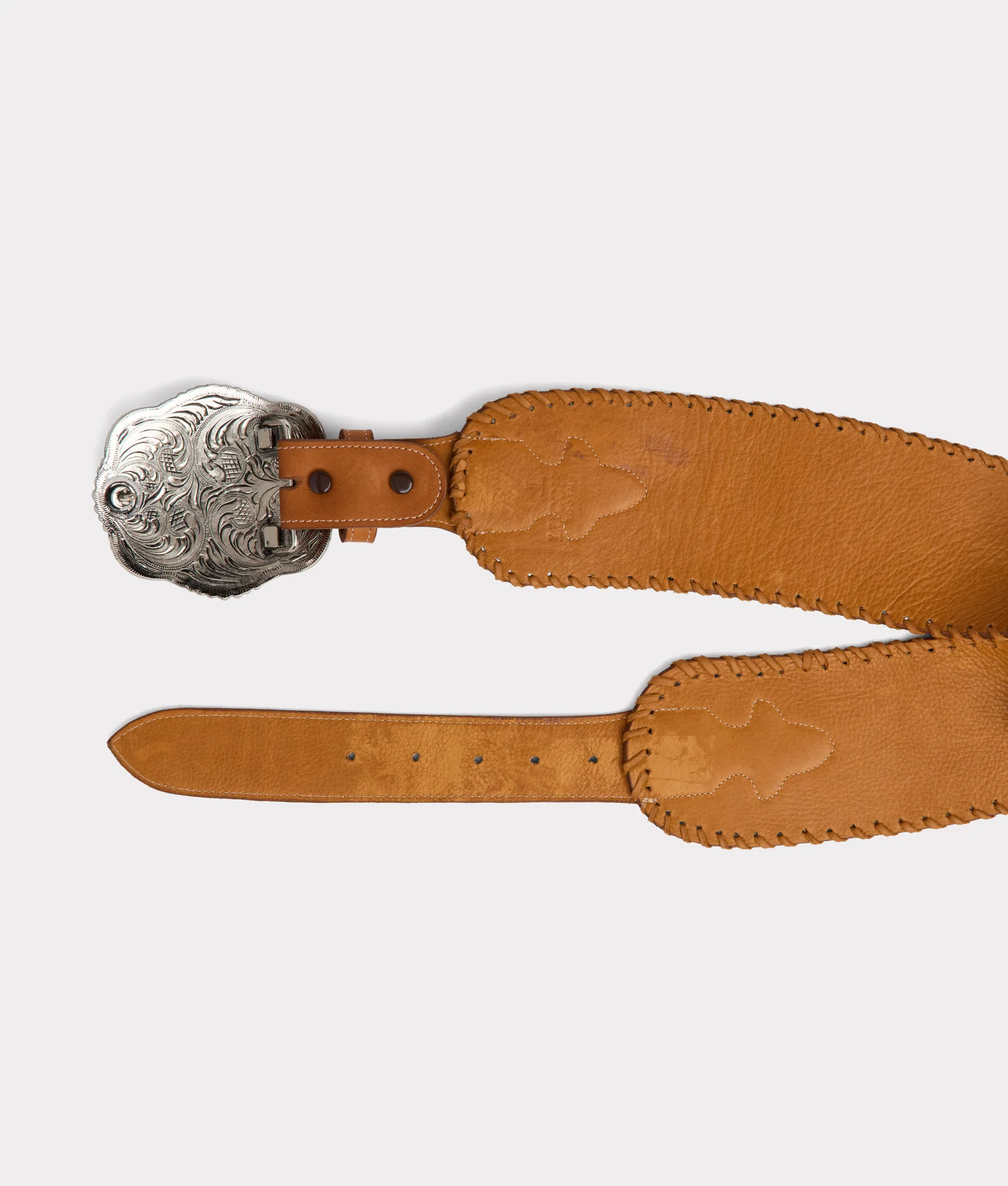 Trophy Buckle Belt :: Light Tan - Image 3
