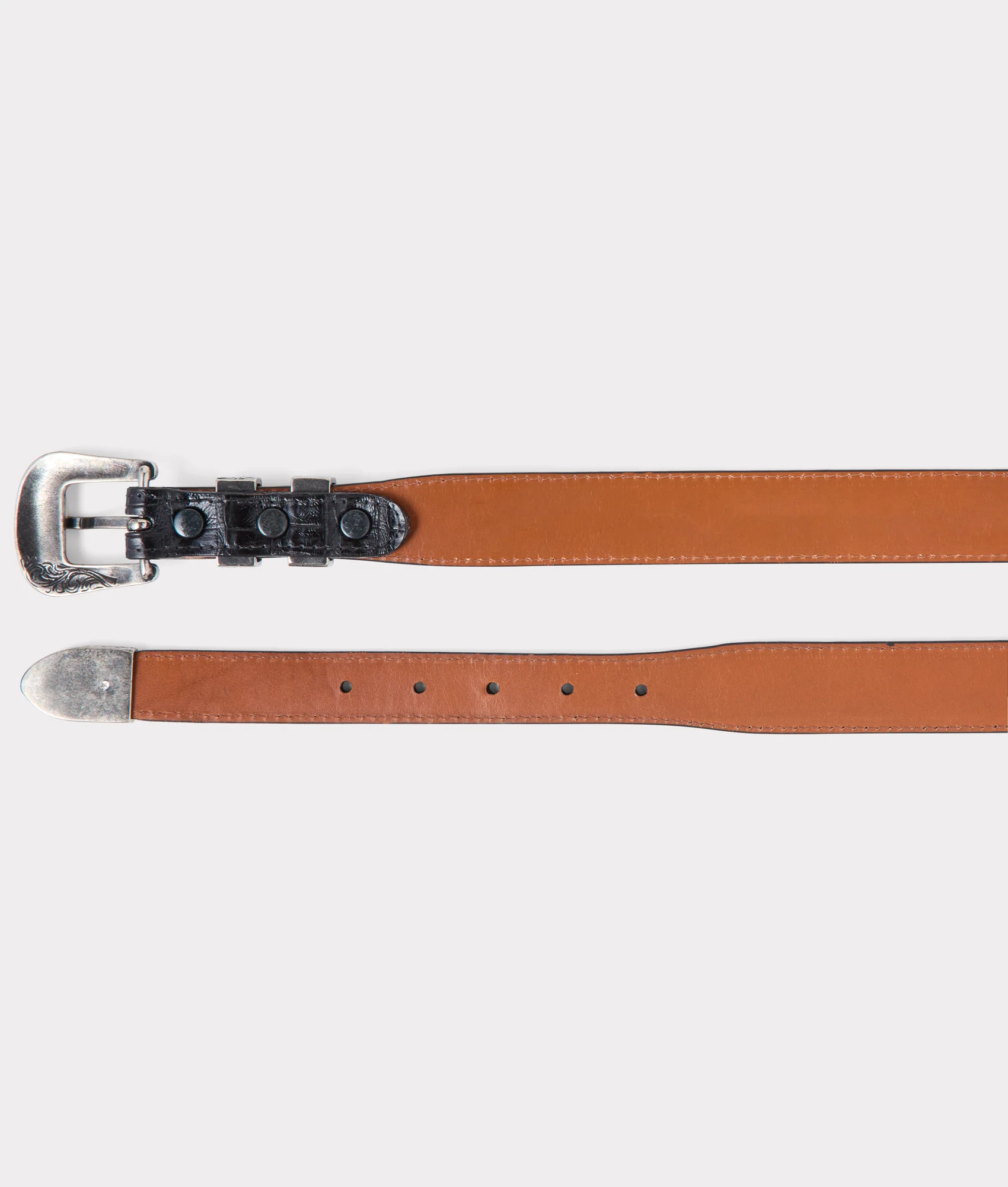 Ultra Belly Caiman Tapered :: Black - Image 3