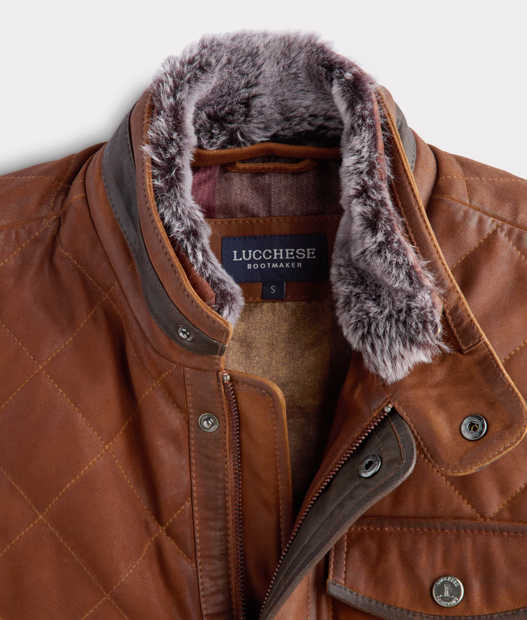Vail Quilted Leather Vest :: Bourbon - Image 6