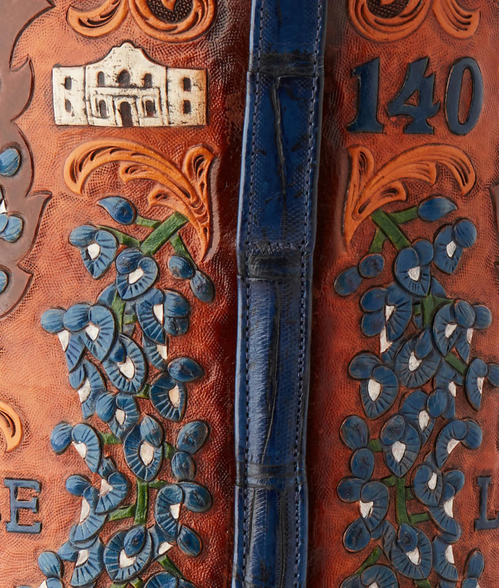 Women's Bluebonnet 140th Anniversary Boot :: Cavalry Blue - Image 11